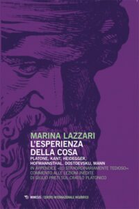 Book Cover: L'esperienza della cosa