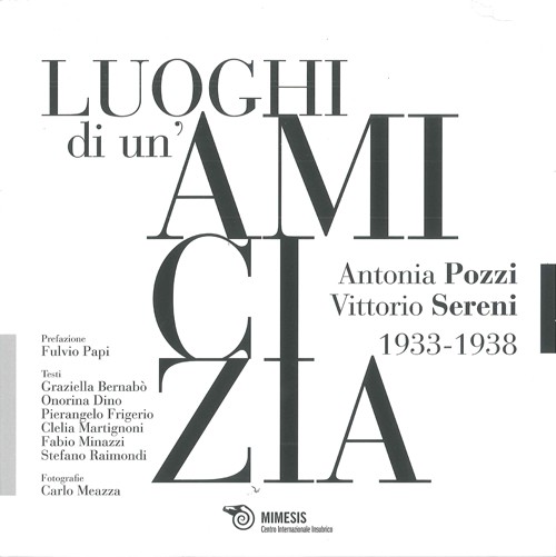 Book Cover: Luoghi di un'amicizia